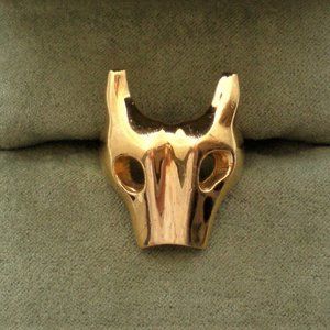 Designer MARIA NILSDOTTER Yellow Gold Gilded Sterling Silver 925 BRAVERY Ring